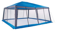 Outbound Extra-Large 4-Door Screen House/Canopy Tent/Gazebo Camping Shelter, Rolling Bag *NEW, all parts, scrapes, sm holes
