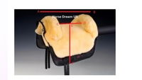 "Iberica Plus" Sheepskin Bareback Pad, raised ends, Carry/Storage Bag *like new, v.mnr dust, older?
