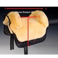 "Iberica Plus" Sheepskin Bareback Pad, raised ends, Carry/Storage Bag *like new, v.mnr dust, older?