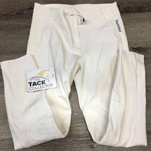 Euro Seat Breeches *vgc, mnr stains, older, threads, seam puckers