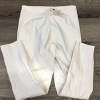 Euro Seat Breeches *vgc, mnr stains, older, threads, seam puckers
