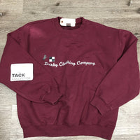 LS Sweatshirt "Derby C.C." *gc, pilly, hair, threads
