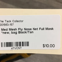 Med Mesh Fly Nose Net Full Mask *new, bag
