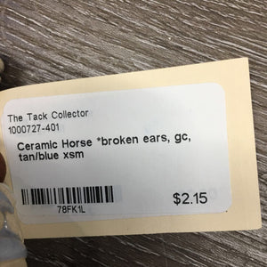 Ceramic Horse *broken ears, gc