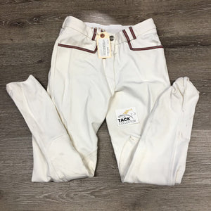 Euroseat Breeches, ribbon trim *vgc, older, v.mnr stains