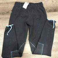 Euroseat Breeches *faded, older, stains, seam puckers, hairy velcro
