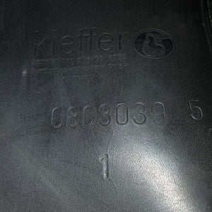 17.5 MW *5.25 Kieffer Malmo Dressage Saddle, 2 Billet Guards, Navy Cotton Passier Cover, Wool Flocked, Rear Gusset Panel, Lg Front Blocks, Flaps: 17.5"L x 12.5"W Serial #: 0803039 5 1