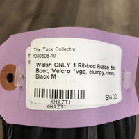 ONLY 1 Ribbed Rubber Bell Boot, Velcro *vgc, clumpy, clean

