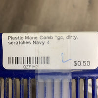 Plastic Mane Comb *gc, dirty, scratches
