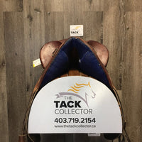 14 M *4" Syd Hill Leader Laureate Aussie Saddle, stirrup leathers, over girth, Narrow Aluminum Western Stirrups, 33" cotton string girth, Flaps: 18"L x 12"W Serial # 65764