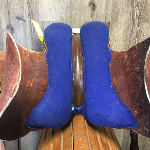 14 M *4" Syd Hill Leader Laureate Aussie Saddle, stirrup leathers, over girth, Narrow Aluminum Western Stirrups, 33" cotton string girth, Flaps: 18"L x 12"W Serial # 65764