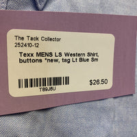 MENS LS Western Shirt, buttons *new, tag