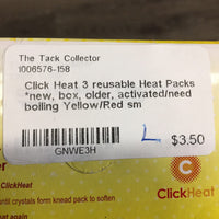 3 reusable Heat Packs *new, box, older, activated/need boiling