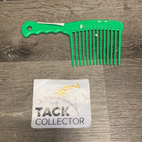 Thick Wide Tooth Plastic Mane Comb *like new, clean, sticker
