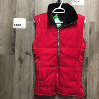 Thick Fleece Lined Shiny Quilted Vest *xc
