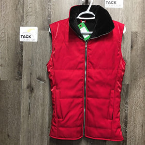 Thick Fleece Lined Shiny Quilted Vest *xc