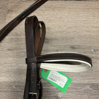 Flat Leather Standing Martingale, Hvy Bucket Snap *vgc, CRACKED, clean, film, older
