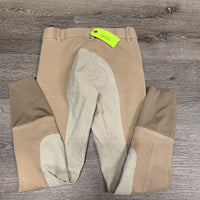 Hvy Cotton Full Seat Breeches *vgc, faded, mnr discolored seat/legs
