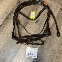 Wide Monocrown Rsd/Padded Bridle, Flash *NEW, tags, mnr loose sides