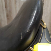 16 MW *5.25 Handmade Outback Aussie Saddle, Horn *NO Overgirth, Synthetic Flocking, Flaps: 19"L x 13"W