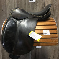 17" Med *4.25" Collegiate Dressage, 2 Billet Guards, Foam Panels, Sm Front Pencil Blocks, Flaps: 17"L x 12"W Serial #: 6528
