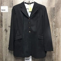 Dressage Show Jacket, Green Plastic Garment Bag *gc, older, hairy, faded/discolored, stains?/dirt
