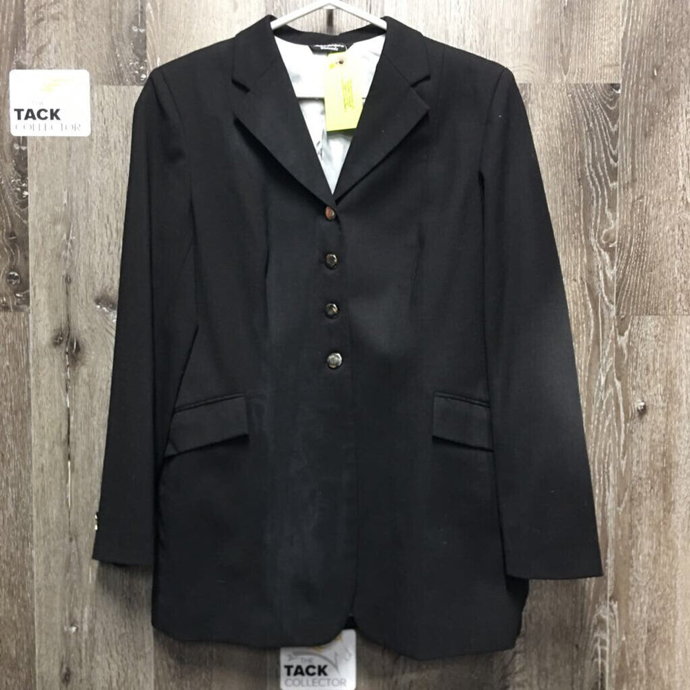 Dressage Show Jacket, Green Plastic Garment Bag *gc, older, hairy, faded/discolored, stains?/dirt