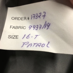 Dressage Show Jacket, Green Plastic Garment Bag *gc, older, hairy, faded/discolored, stains?/dirt