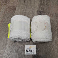Pr Thick Fleece Polos *gc, clean, clumpy, dingy, hairy velcro