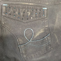 Euroseat Breeches, Bling *vgc, faded, seam puckers. stretches
