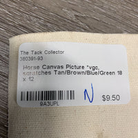 Horse Canvas Picture *vgc, scratches
