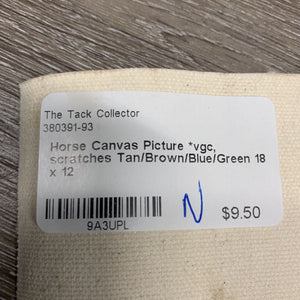 Horse Canvas Picture *vgc, scratches
