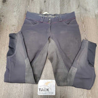 Suede Full Seat Breeches *dirt, stains, discolored waist, pilly, torn/cut legs, threads, pills
