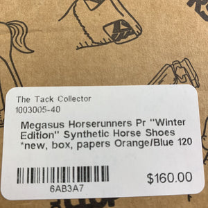 Pr "Winter Edition" Synthetic Horse Shoes *new, box, papers