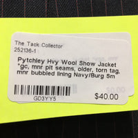 Hvy Wool Show Jacket *gc, mnr pit seams, older, torn tag, mnr bubbled lining
