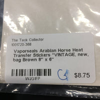Arabian Horse Heat Transfer Stickers *VINTAGE, new, bag
