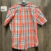 MENS SS Button Up Shirt *xc, mnr stains, crinkled