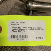 Thick Hvy Loose Ring *gc, clean, peeled/dinged, scratches, stain, rust