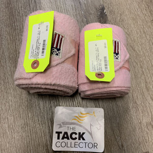 Pr Fleece Polos *1 - xc, 1 - gc, dingy edges, mnr hairy velcro