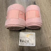 Pr Fleece Polos *1 - xc, 1 - gc, dingy edges, mnr hairy velcro
