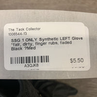 1 ONLY Synthetic LEFT Glove *fair, dirty, finger rubs, faded