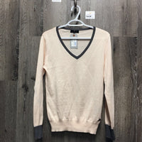 LS V Neck Cotton Sweater *like new
