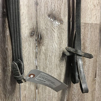 Rsd/Padded Bridle, Cotton Web Reins *gc, v.dirty, xholes, loose & tight keepers, 0 Flash
