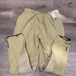 Side Zip Breeches *older, vgc, torn inside pocket
