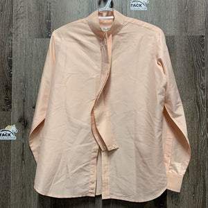 LS Show Shirt, 2 Button Collars *vgc, older, seam puckers, crinkles, collar threads