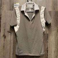 SS Polo Shirt *older, faded, dingy, seam puckers, fair
