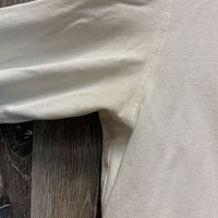 MENS LS Show Shirt *broken button, stains, crinkled, v.dingy & pits, seam puckers, older

