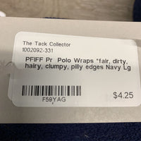 Pr Polo Wraps *fair, dirty, hairy, clumpy, pilly edges