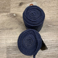Pr Fleece Polos *fair, older, faded, hairy, clumpy
