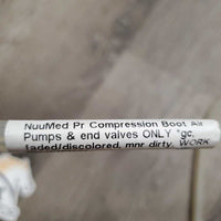 Pr Compression Boot Air Pumps & end valves ONLY *gc, faded/discolored, mnr dirty, WORK
